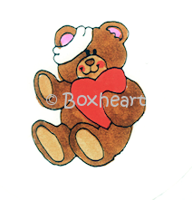 Boxheart Button Design 00-098