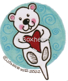 Boxheart Button Design 22-002